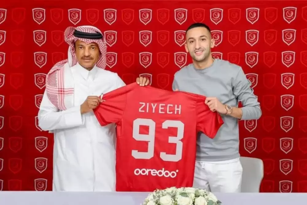 Le club qatari Al Duhail présente sa nouvelle recrue...Hakim Ziyech