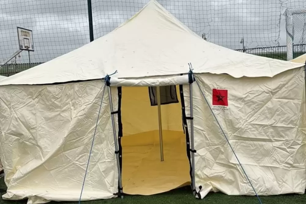 Ksar El Kebir : mise en place de tentes pour les sinistrés et reflux partiel des eaux après les inondations