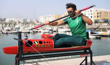 Le kayak immobile, une invention marocaine en plein confinement