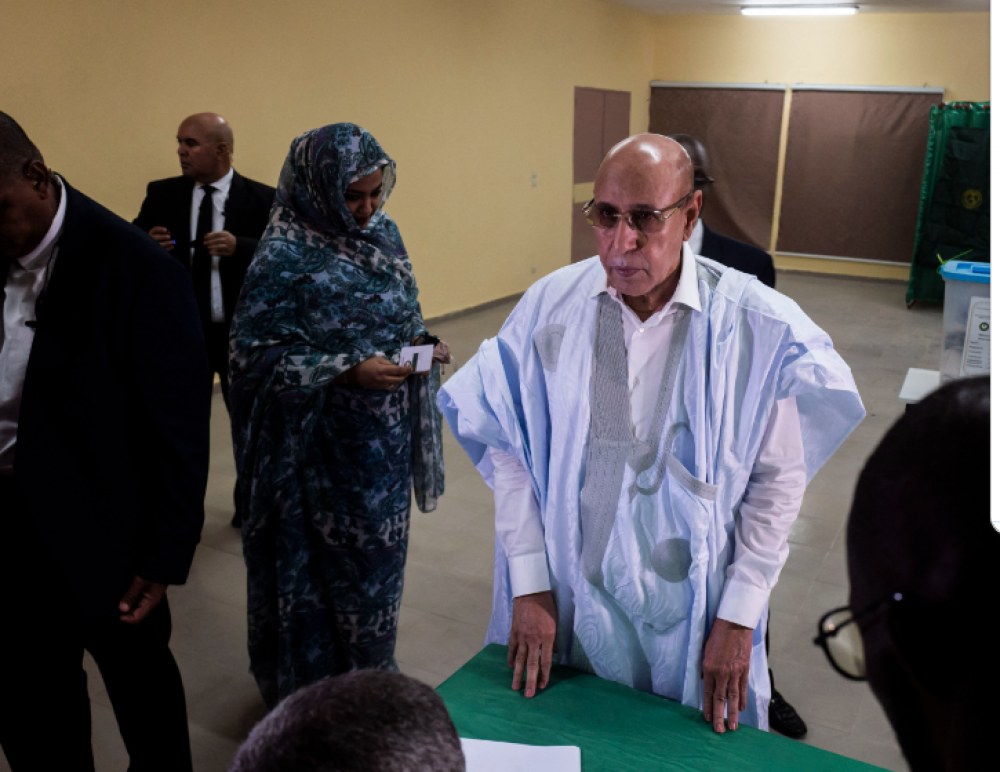 Mauritanie: El Ghazouani réélu président au 1er tour avec 56,12% des voix