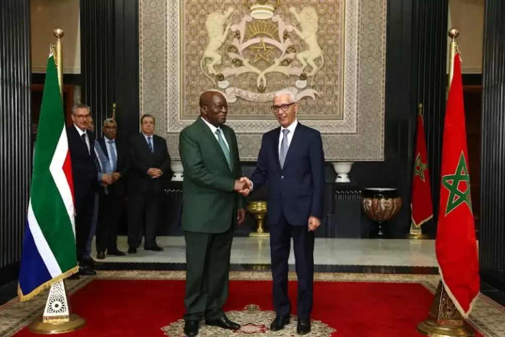 Talbi El Alami reçoit Jacob Zuma, ancien président d'Afrique du Sud