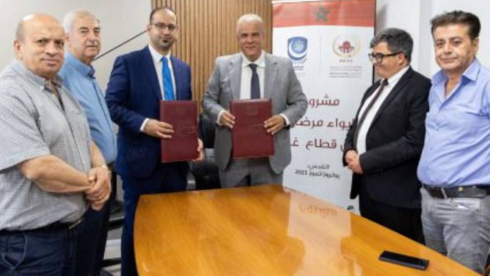 L'Agence Bayt Mal Al Qods Acharif et l'hôpital "Al Maqasid" signent un accord pour financer la prise en charge de patients de Gaza et de leurs accompagnateurs