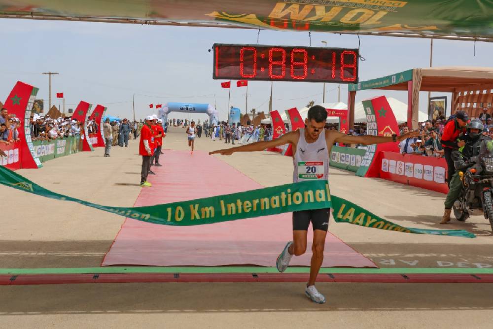 Laâyoune: le Marocain Hicham Ouladha remporte la 1ére édition de la course internationale sur route de Dcheira