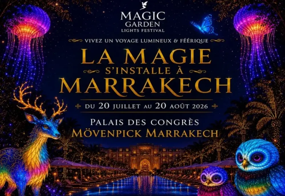 Marrakech accueille le Magic Garden Festival, un parcours immersif de plus de 100 sculptures lumineuses