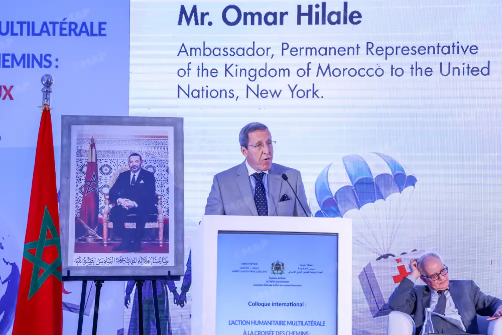 L’engagement du Maroc dans le domaine humanitaire procède de la Vision humaniste et humanitaire de SM le Roi (M. Hilale)