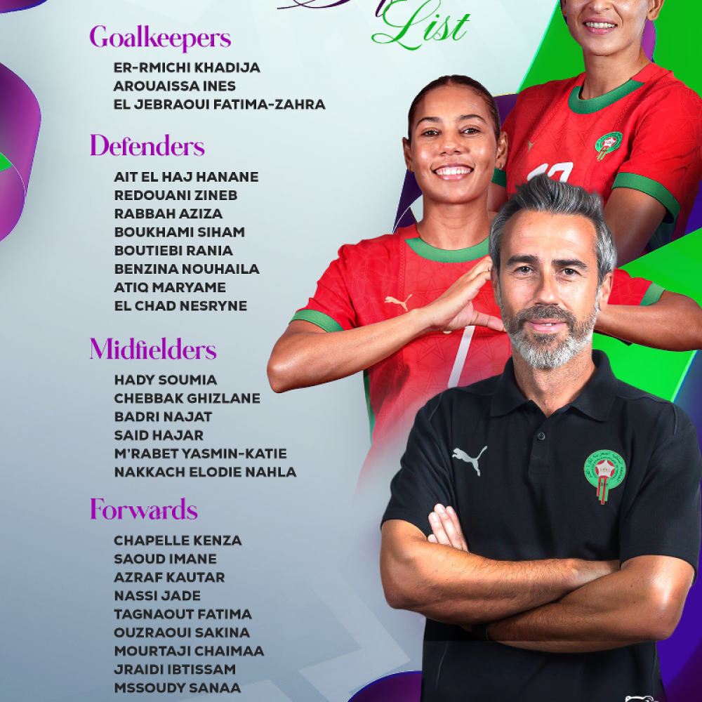 CAN féminine 2026 : Jorge Vilda dévoile sa liste