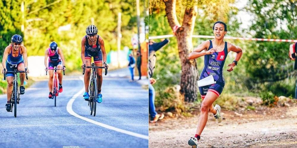La Marocaine Ghizlane Assou remporte l’argent au championnat arabe de triathlon
