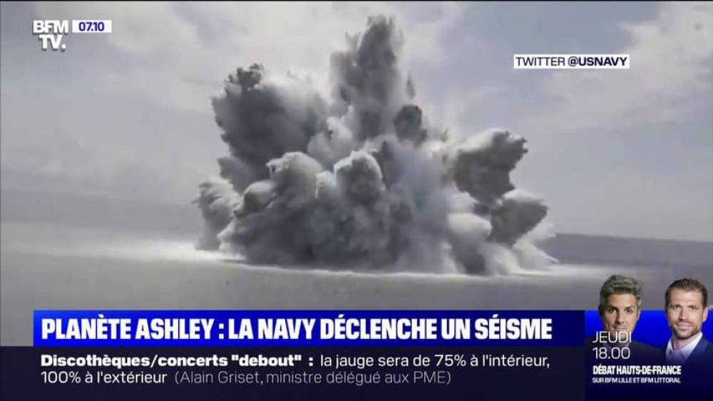La marine américaine provoque un séisme en pleine mer