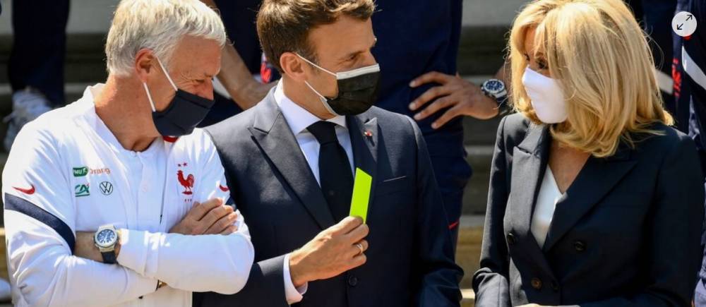 Euro 2021. Revivez les temps forts de la visite d’Emmanuel Macron à l’équipe de France