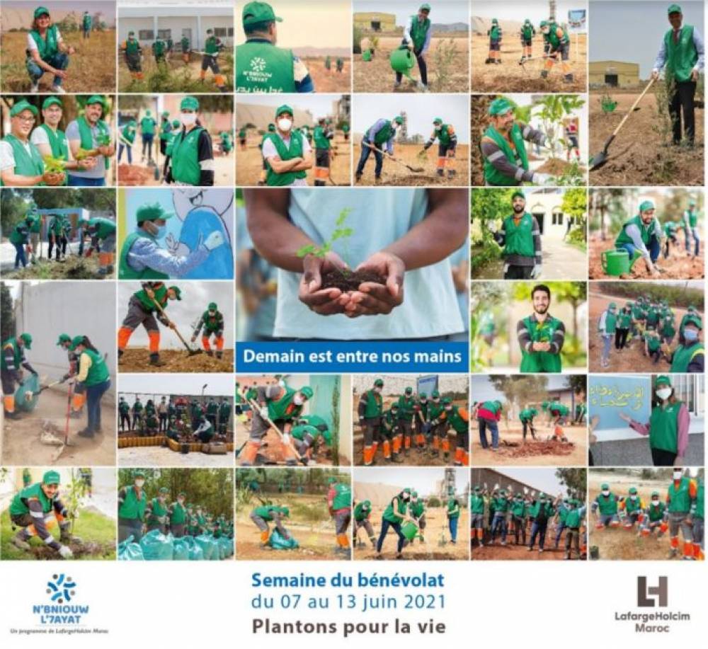 Plus de 1.000 collaborateurs de LafargeHolcim Maroc se mobilisent à l’occasion de la semaine du bénévolat