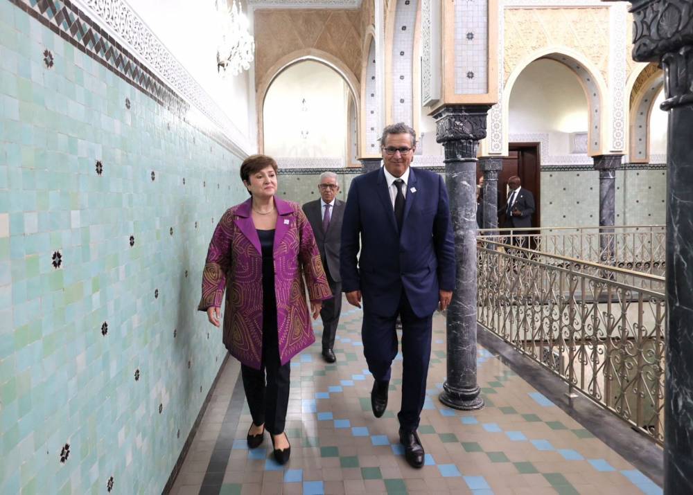 Aziz Akhannouch reçoit la DG du FMI Kristalina Georgieva