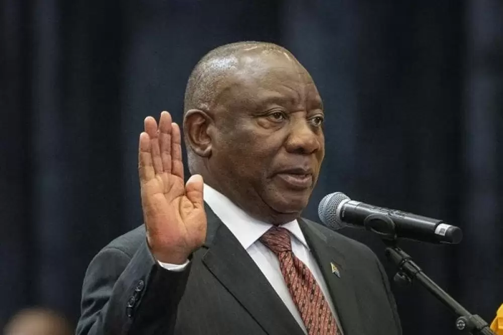 Cyril Ramaphosa réinvesti Président de l'Afrique du Sud