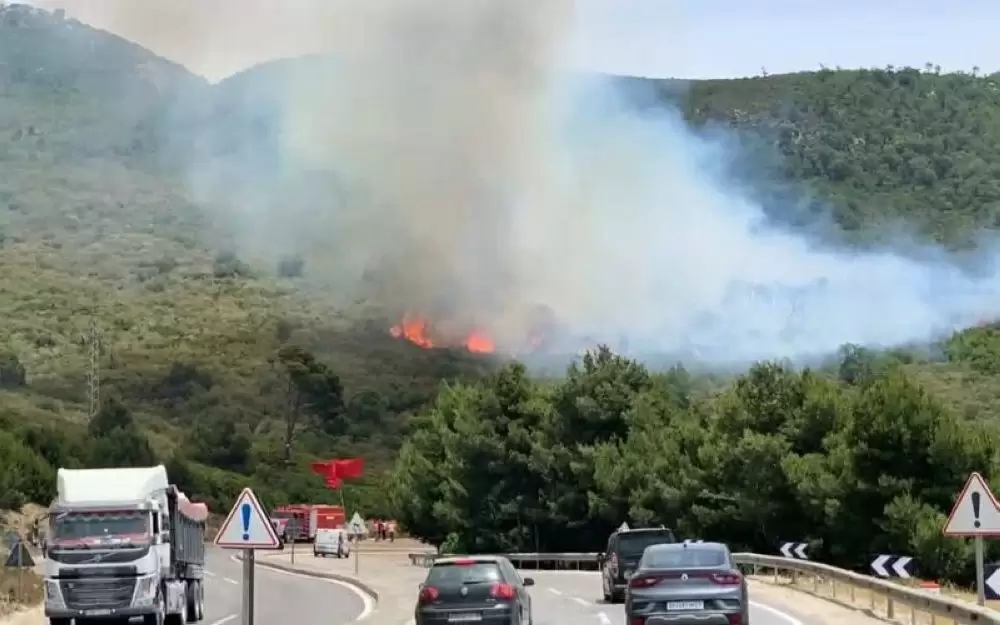 Aïn Lahcen (Tétouan) : Un violent incendie de forêt mobilise un dispositif terrestre et aérien d’envergure