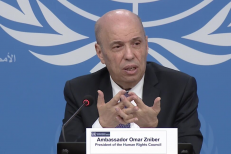 CDH : M. Zniber met en exergue les récentes réformes majeures du système judiciaire et de la politique pénale au Maroc
