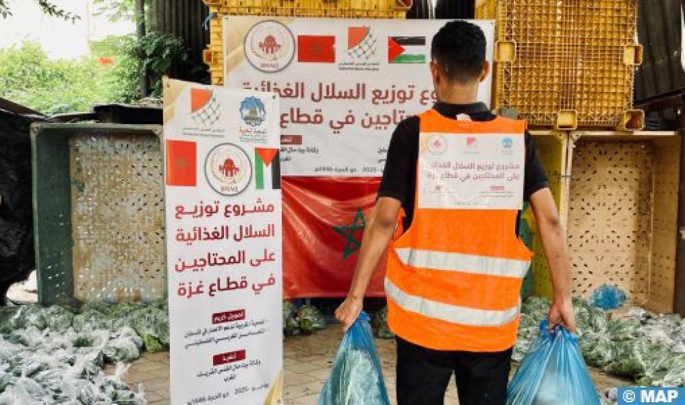 Bayt Mal Al-Qods : distribution de 500 paniers alimentaires aux familles les plus démunies à Gaza