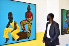 Vernissage à Casablanca de l'exposition "Héritages" de l'artiste congolais Djo Ilanga, une ode picturale à l'Afrique