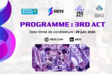 Startups : SB3S et TAMWILCOM lancent la 2ᵉ édition du programme 3rd ACT