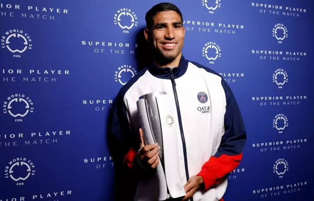 Mondial des clubs : Achraf Hakimi élu homme du match Paris SG-Seattle Sounders