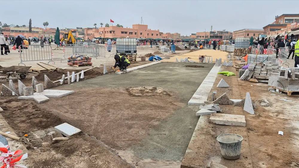 Marrakech : la rénovation de la place Jemaa El Fna suscite la controverse