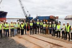 Le Vice-Président de la BERD en visite au terminal polyvalent de Marsa Maroc au port de Casablanca