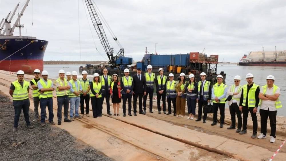 Le Vice-Président de la BERD en visite au terminal polyvalent de Marsa Maroc au port de Casablanca