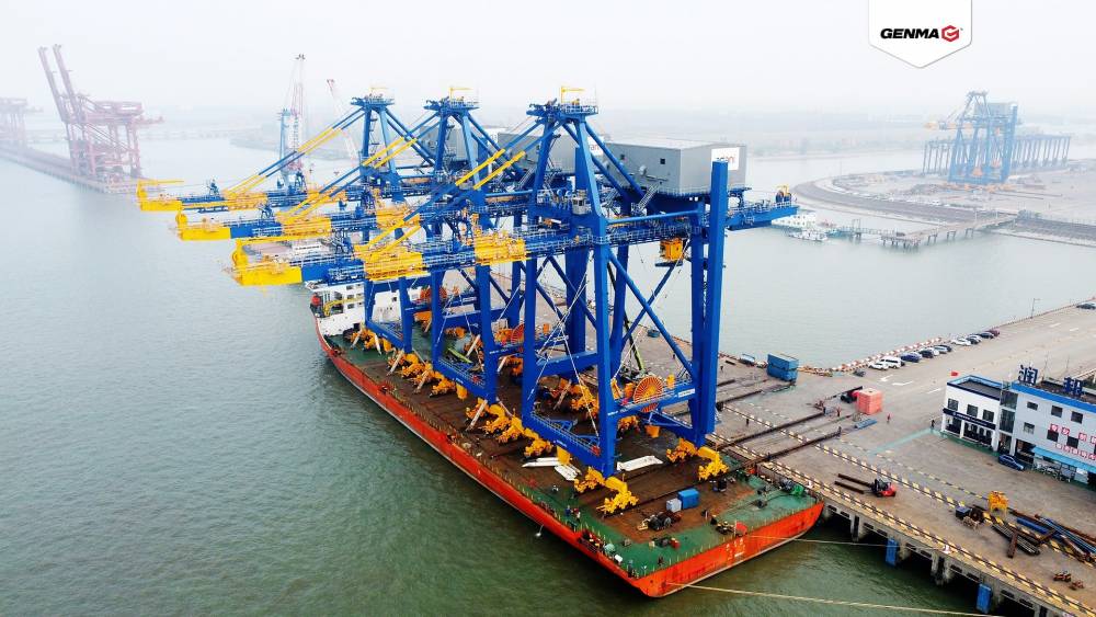 GENMA expédie les 10 premiers portiques RTG électriques à Marsa Maroc sur une commande de 50 unités