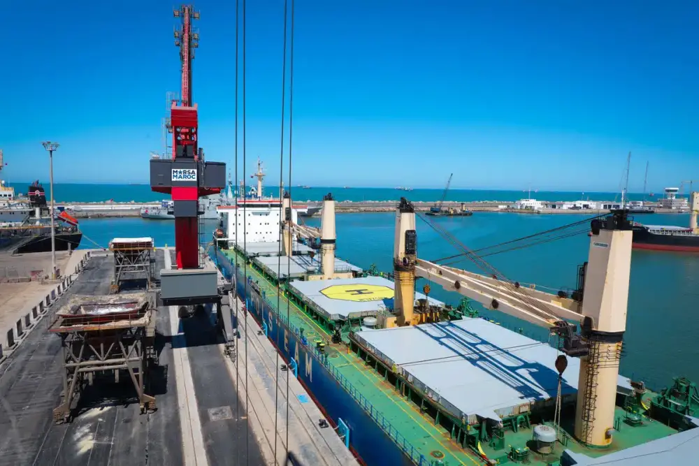 Port de Casablanca : premier escale d’un navire de grande capacité au terminal polyvalent de Marsa Maroc