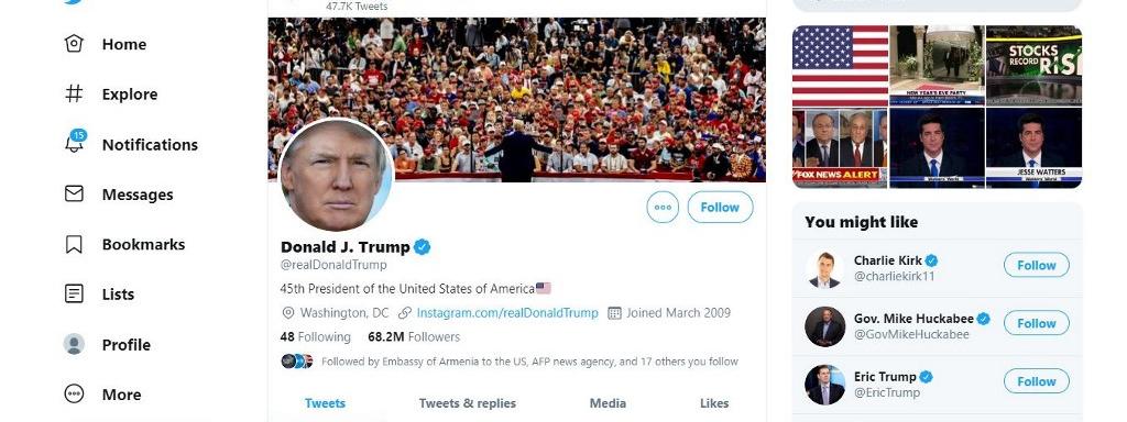 Twitter et Facebook signalent une "fausse" vidéo partagée par Donald Trump