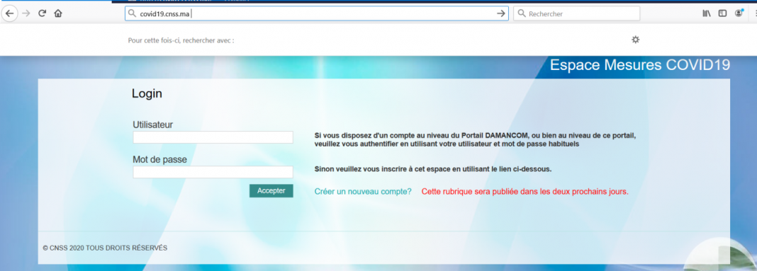 La CNSS déploie la version 2 du portail “covid19.cnss.ma”