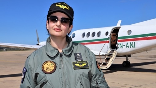 Portrait.Un parcours exceptionnel : Hanae Zerouali, première femme à avoir pris les commandes d'un avion militaire