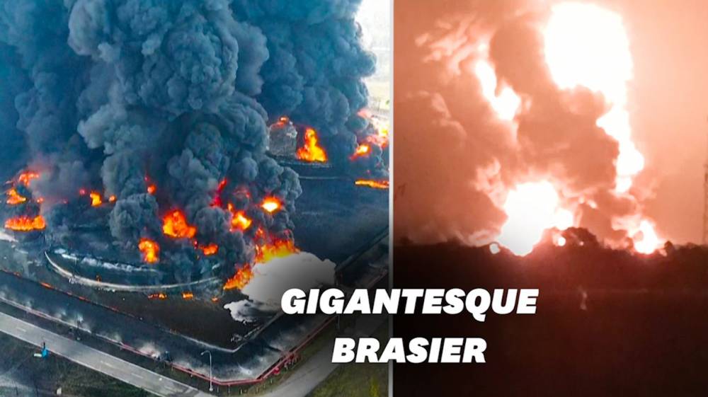 En Indonésie, gigantesque incendie dans une raffinerie de pétrole