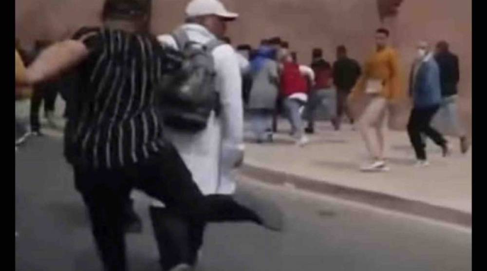 Rabat: le suspect filmé, usant de violences envers des manifestants, a été arrêté