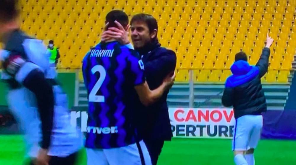 Inter Milan : « Fantastique! », Conte félicite passionnément Hakimi pour sa prestation face à Parme