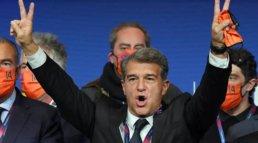 Football : Laporta, un nouveau président pour faire renaître "le grand Barça"