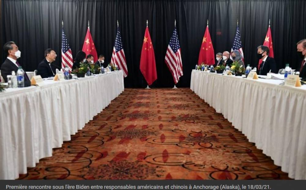 Les Etats-Unis et la Chine étalent leurs désaccords devant les caméras