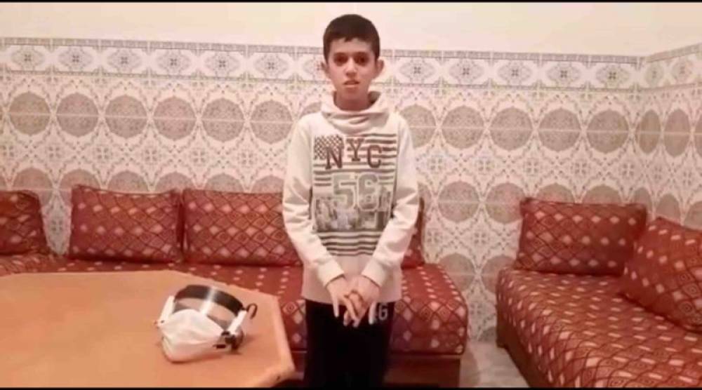 Bilal Hammouti, 12 ans, invente un masque intelligent