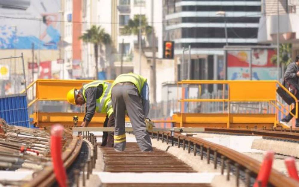 Colas Rail associé aux travaux du tramway de Casablanca