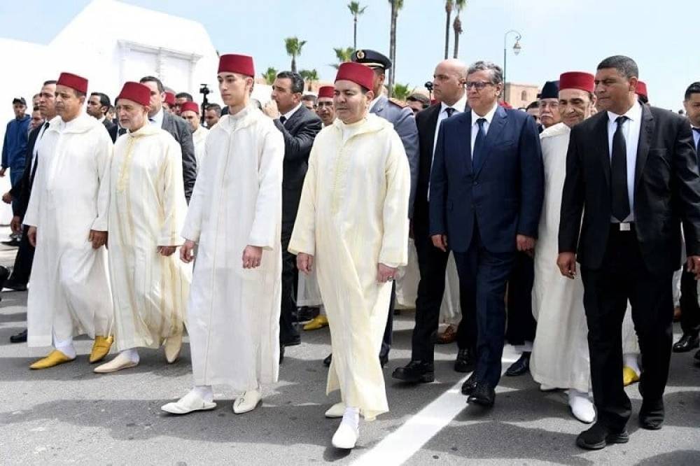 Funérailles de feu Abdelouahed Radi en présence de S.A.R. le Prince Héritier Moulay El Hassan et S.A.R. le Prince Moulay Rachid