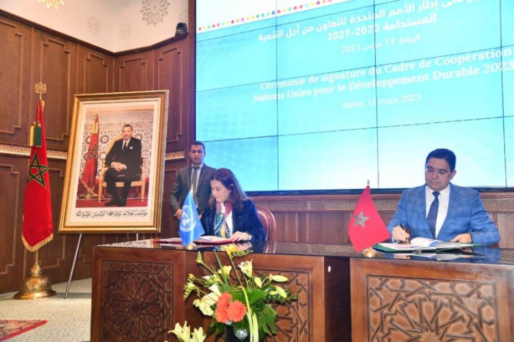 Maroc-Nations unies: signature du Cadre de coopération pour le développement durable 2023-2027