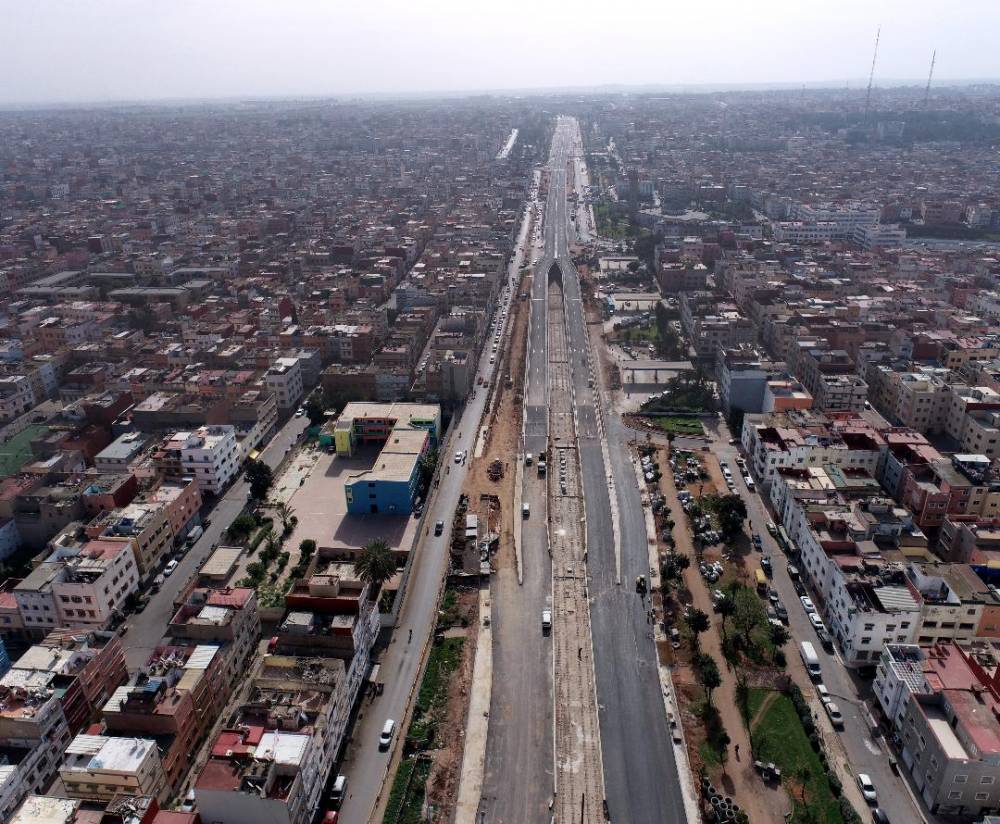 Casablanca : Mise en circulation du pont de dénivellation du boulevard Mohammed VI