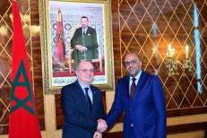 Ould Errachid s'entretient à Rabat avec le ministre albanais des Affaires étrangères