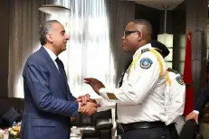 Hammouchi reçoit l'Inspecteur général de la Police de la République du Libéria