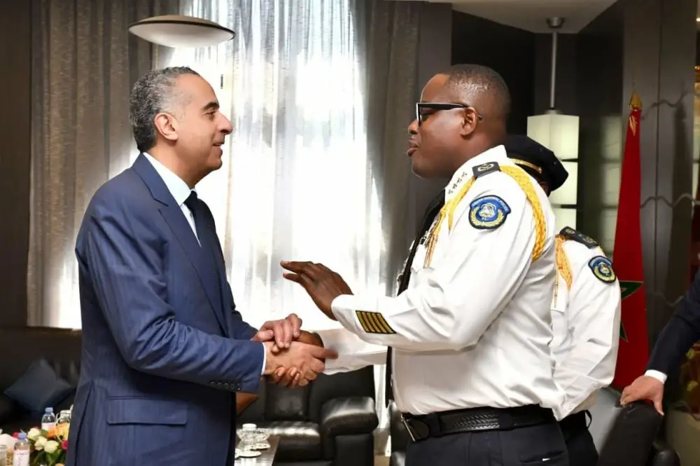 Hammouchi reçoit l'Inspecteur général de la Police de la République du Libéria