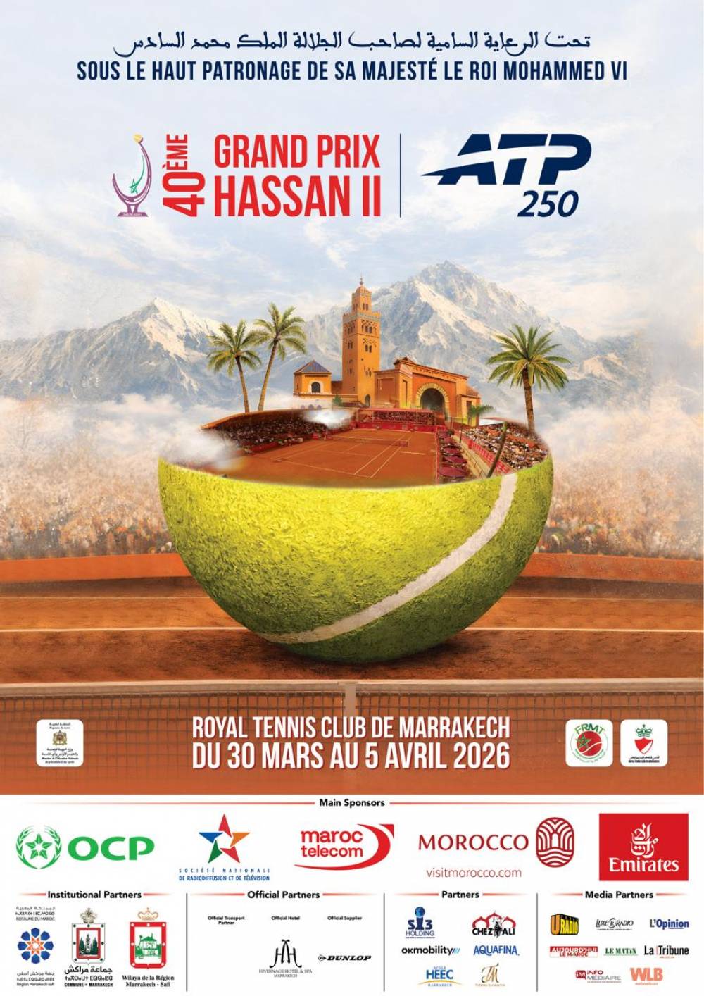 Le Grand Prix Hassan II célèbre sa 40e édition à Marrakech sous le signe du renouveau du tennis marocain