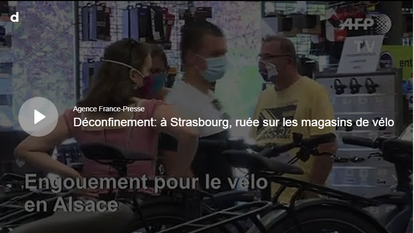 Déconfinement: à Strasbourg, ruée sur les magasins de vélo