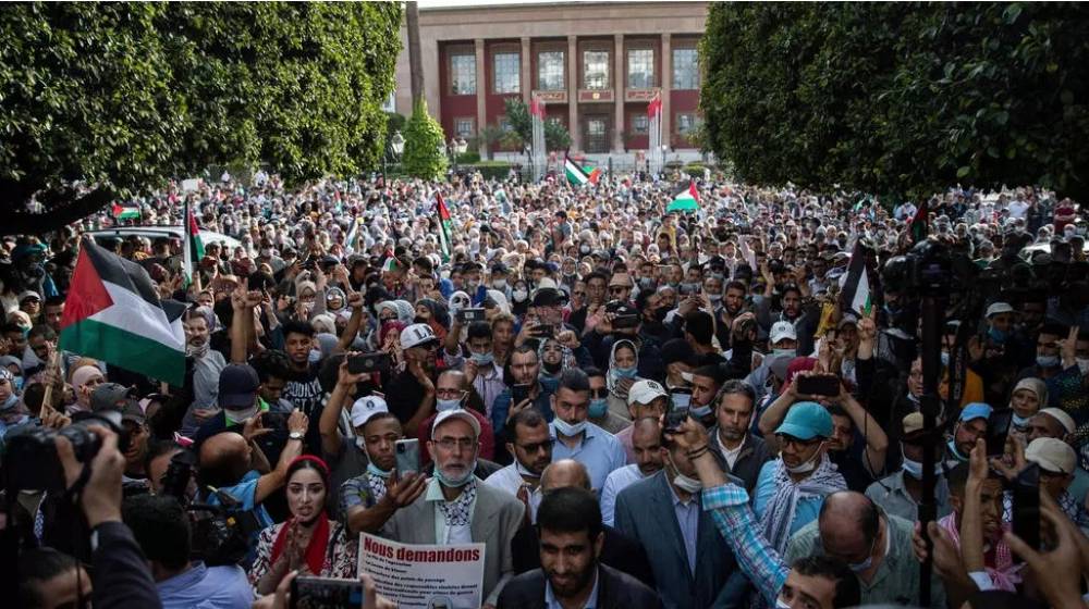 Manifestations au Maroc: «la question palestinienne est une question coloniale»
