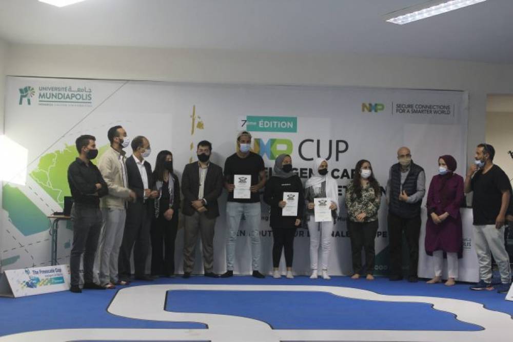 L’Ecole d’Ingénieurs de l’Université Mundiapolis se classe 2ème École au concours multinational NXP Cup EMEA 2020/2021