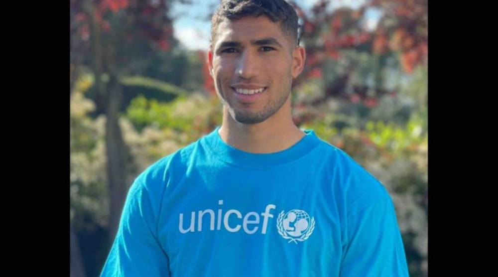 L’UNICEF choisit Achraf Hakimi comme champion des droits de l’enfant