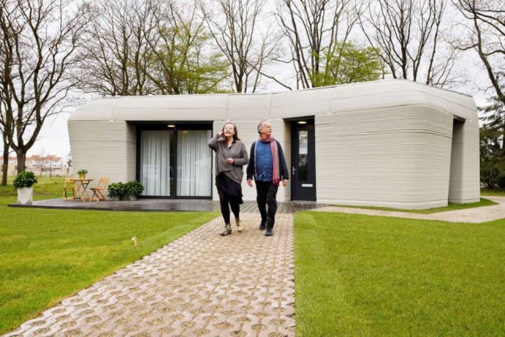 Innovation – Pays-Bas: un couple vient d’emménager dans une maison en béton imprimée en 3D