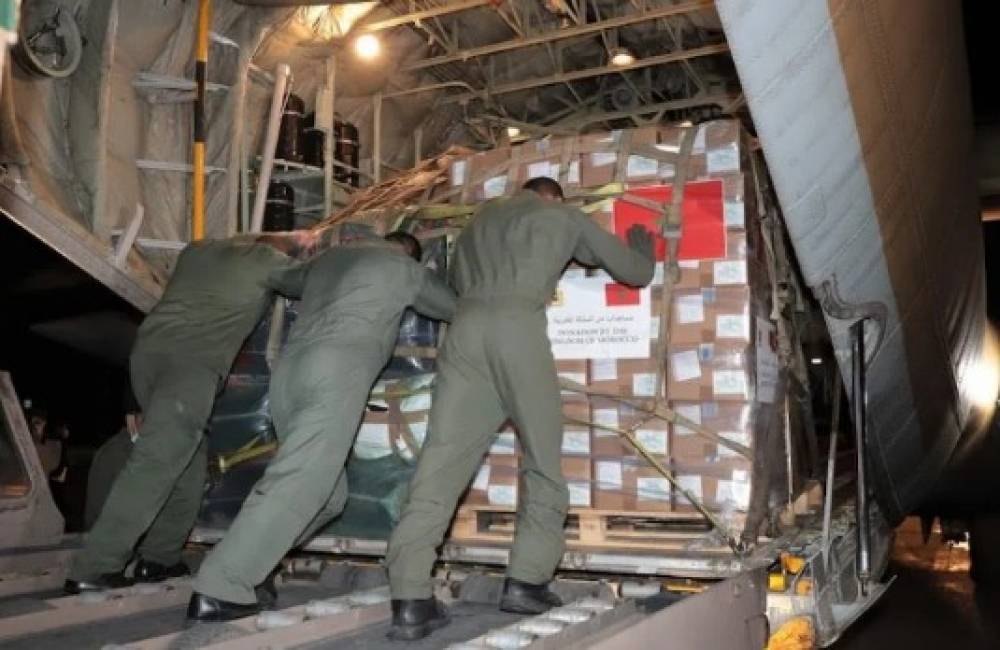 Arrivée en Jordanie du premier lot de l’aide humanitaire marocaine d’urgence au profit des Palestiniens